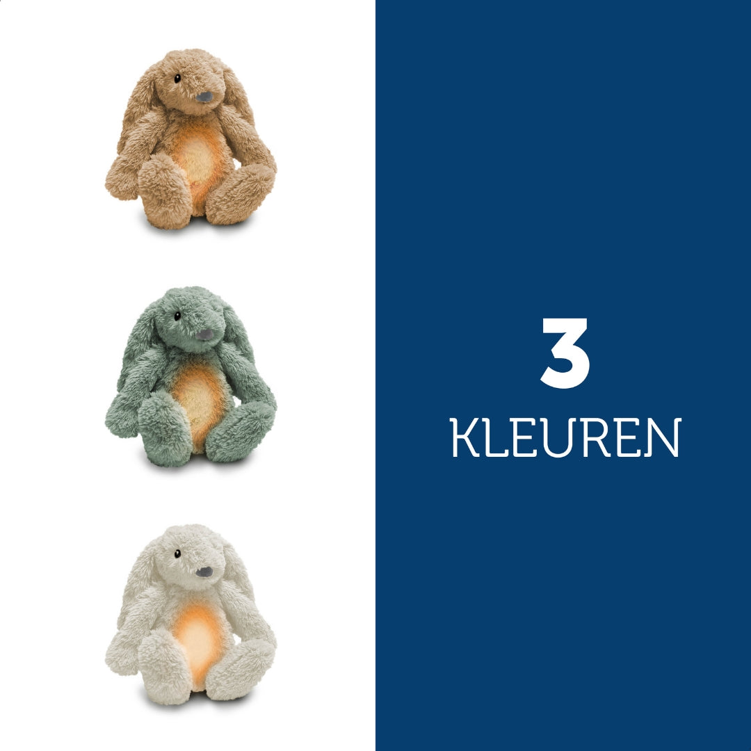 Ro het konijn - Groen - geluidsmodule en nachtlichtje in één