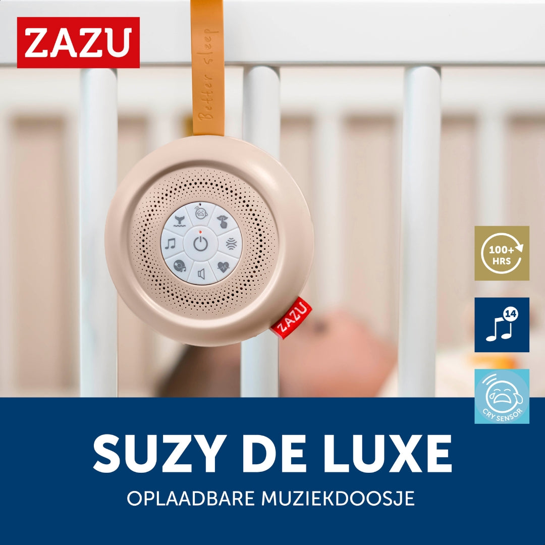 ZAZU Suzy De Luxe - babyshusher - oplaadbaar - witte ruis
