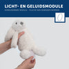 Ro het konijn - Wit - geluidsmodule en nachtlichtje in één