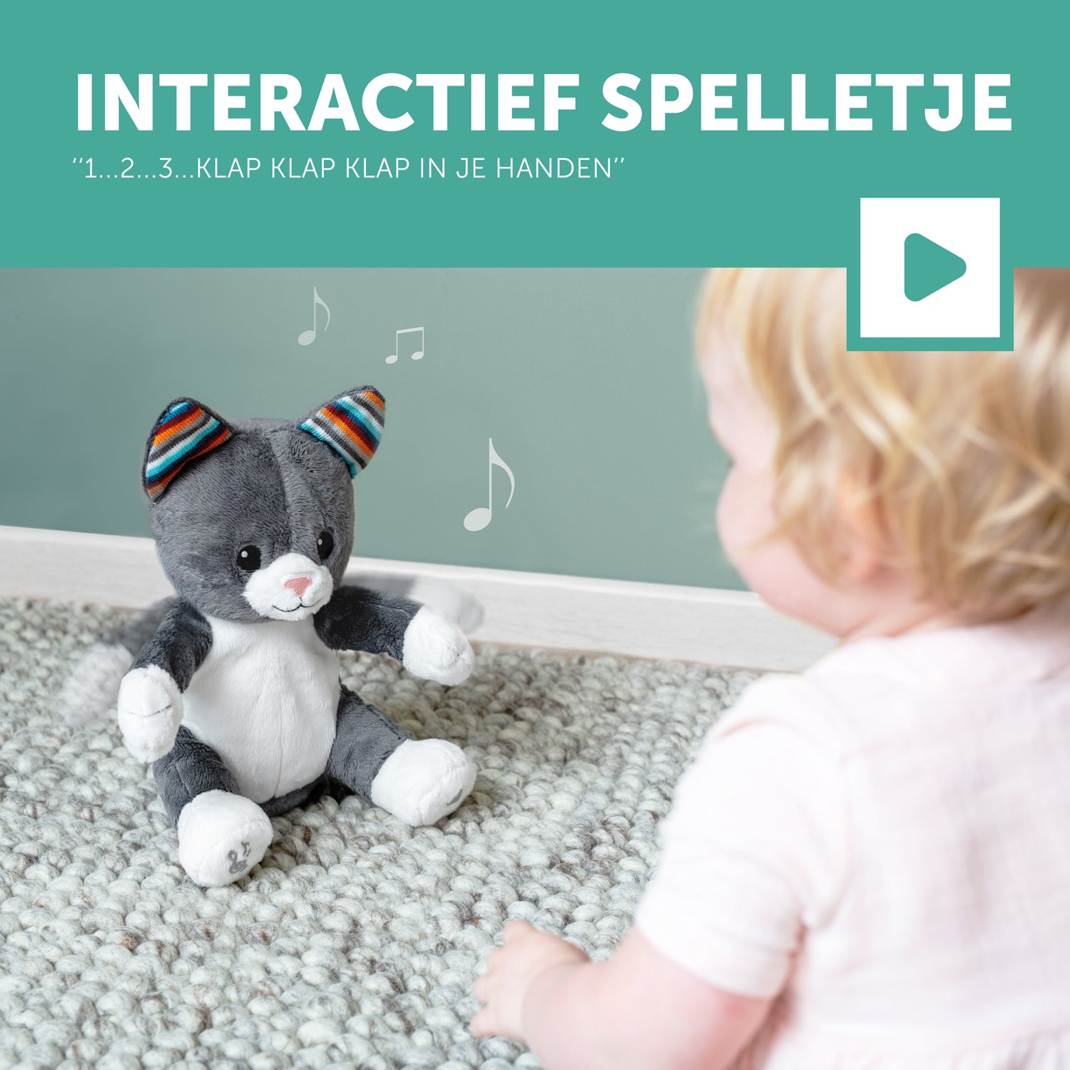 Chloe de kat – Interactieve Klappende Knuffel