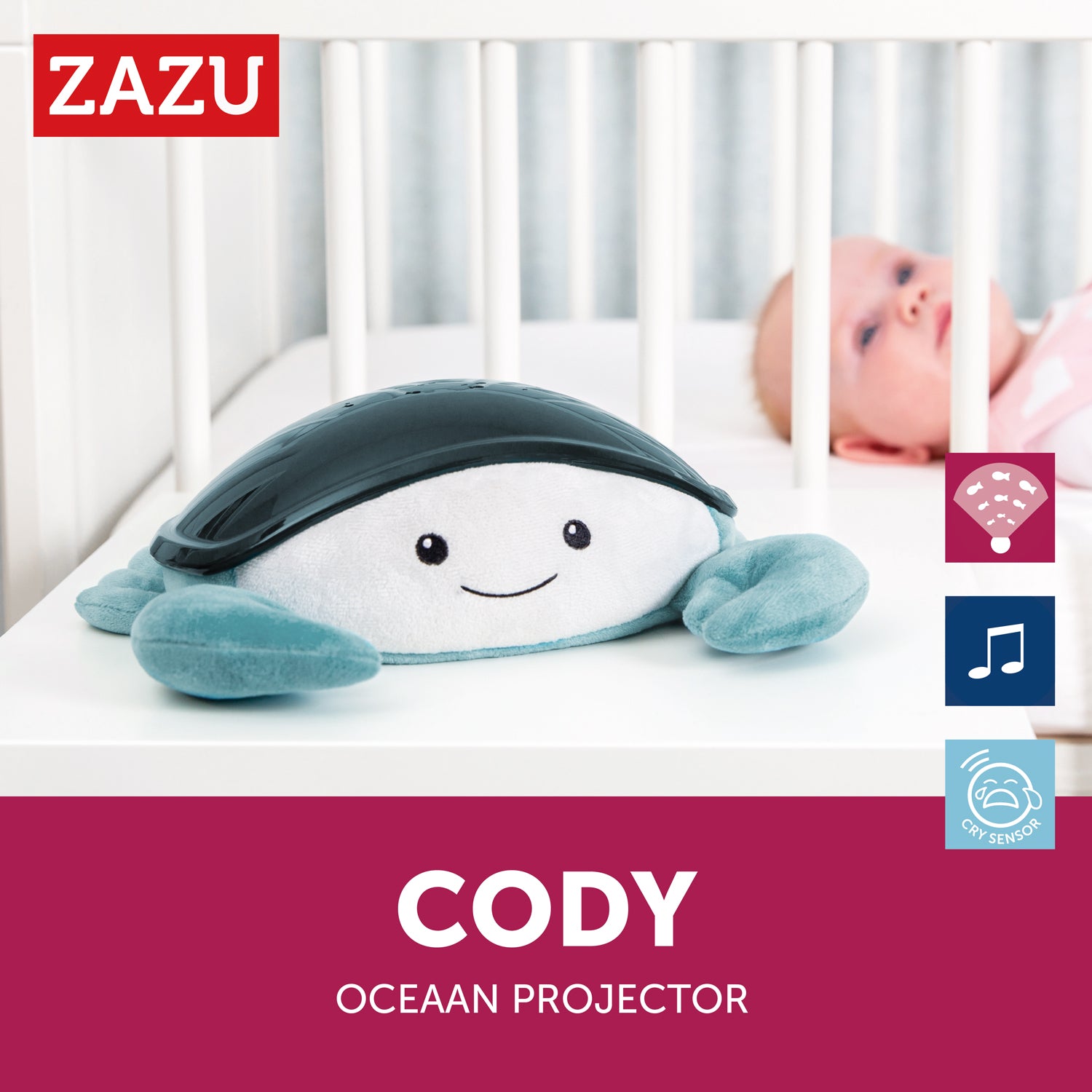 Cody de krab -  rustgevende onderwater projector