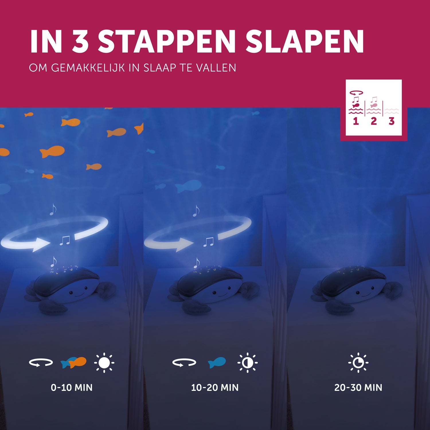 Cody de krab -  rustgevende onderwater projector