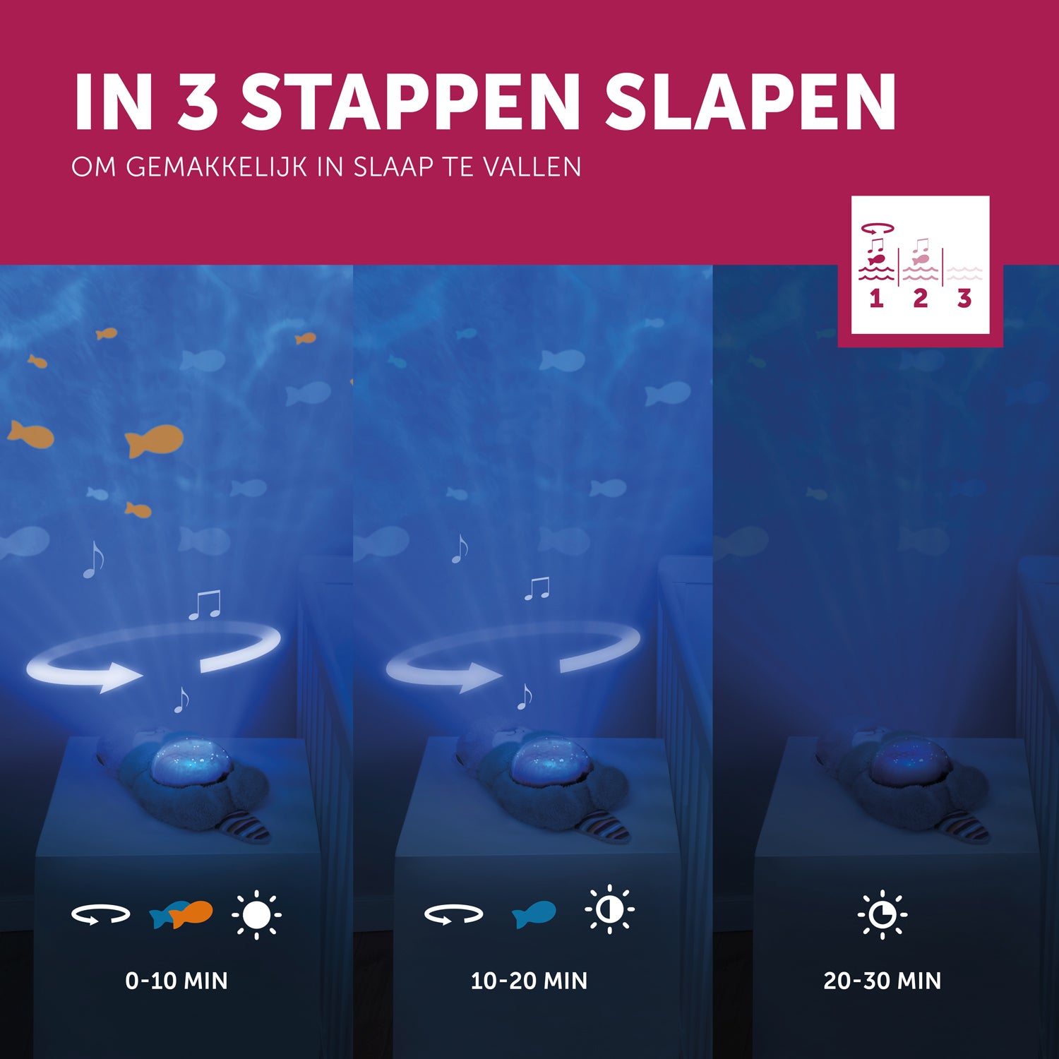 Cody de krab -  rustgevende onderwater projector