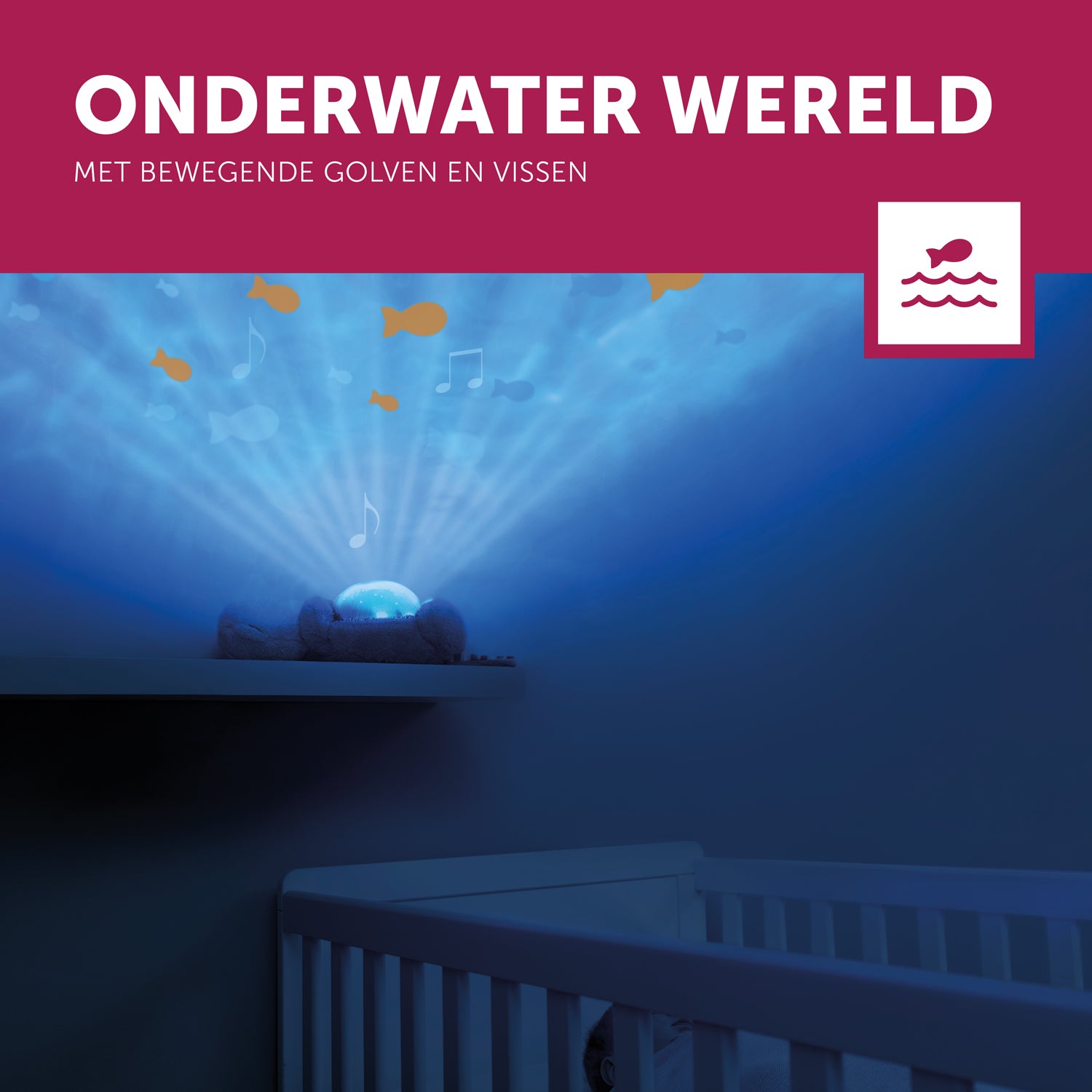 Cody de krab -  rustgevende onderwater projector