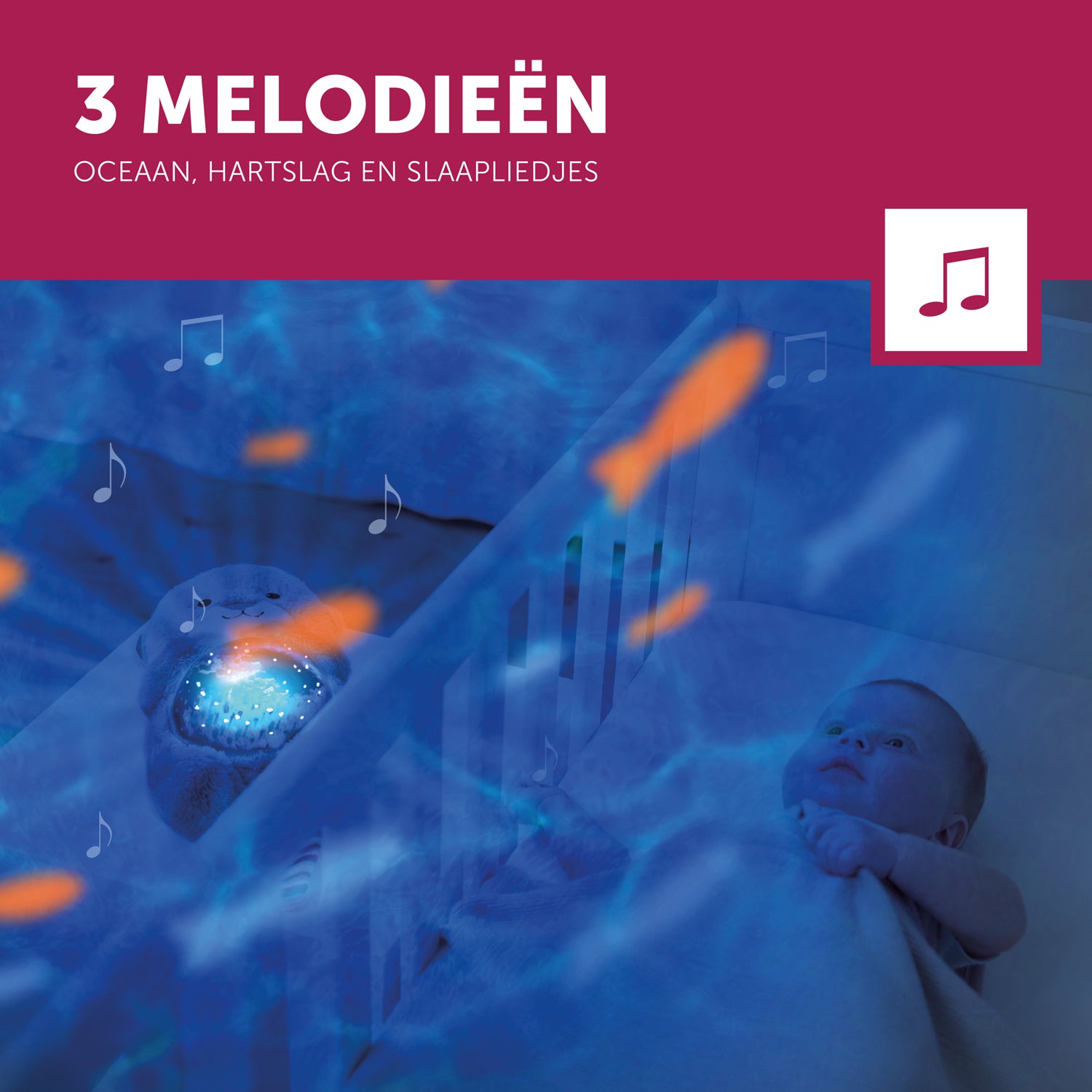 Cody de krab -  rustgevende onderwater projector