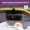 Verstelbare Schommelsterkte Robby Baby Rocker ZAZU Kinderwagenschommelaar zwart met awards