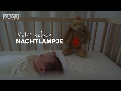 Ro het konijn - Groen - geluidsmodule en nachtlichtje in één